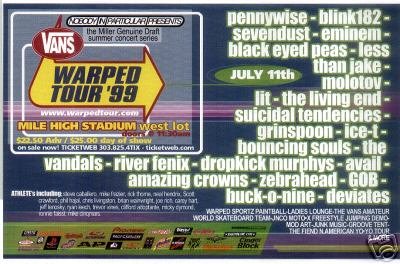 1999 warped tour