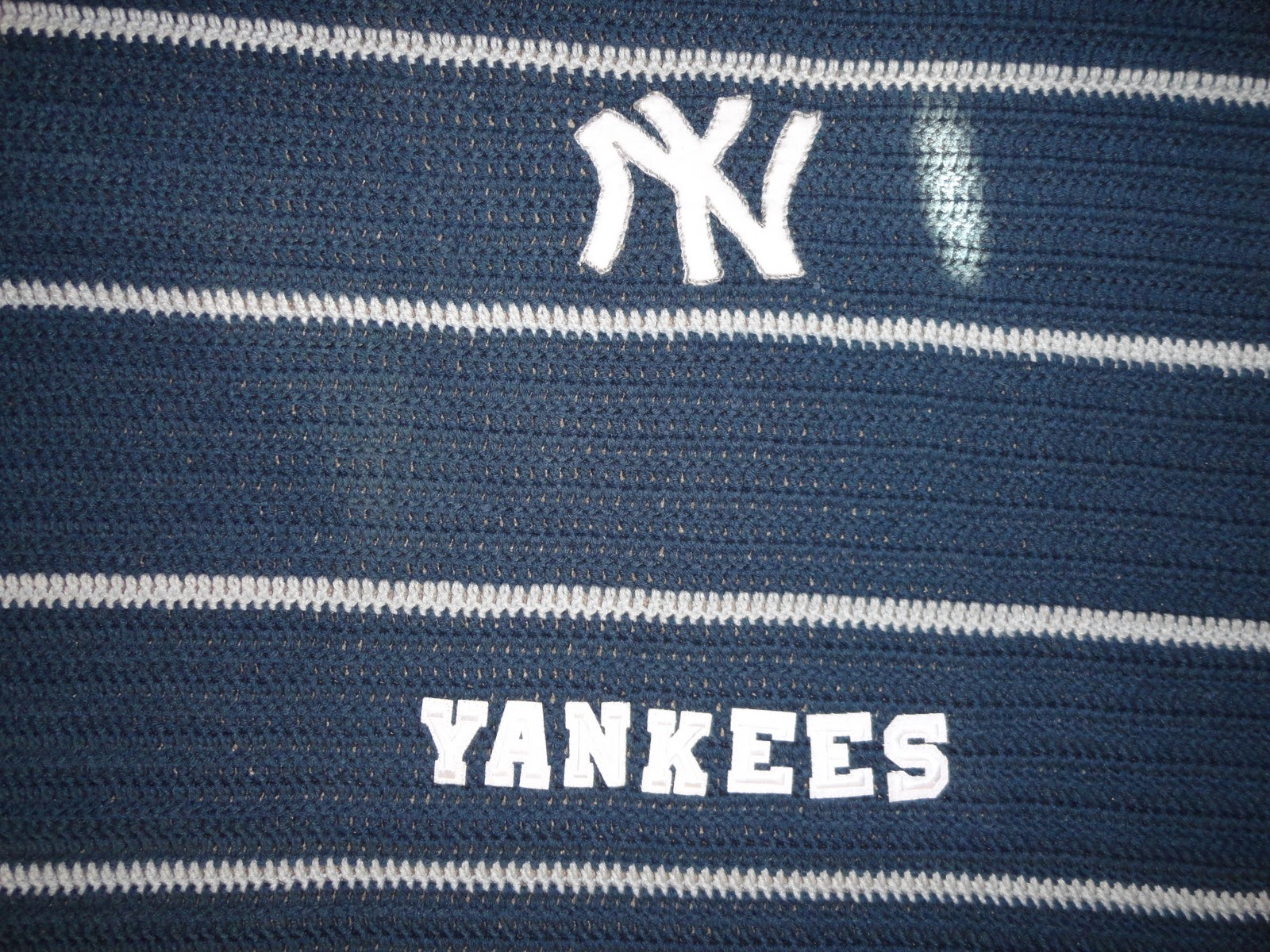 Crochet Crazy Mama Crochet Yankees Blanket