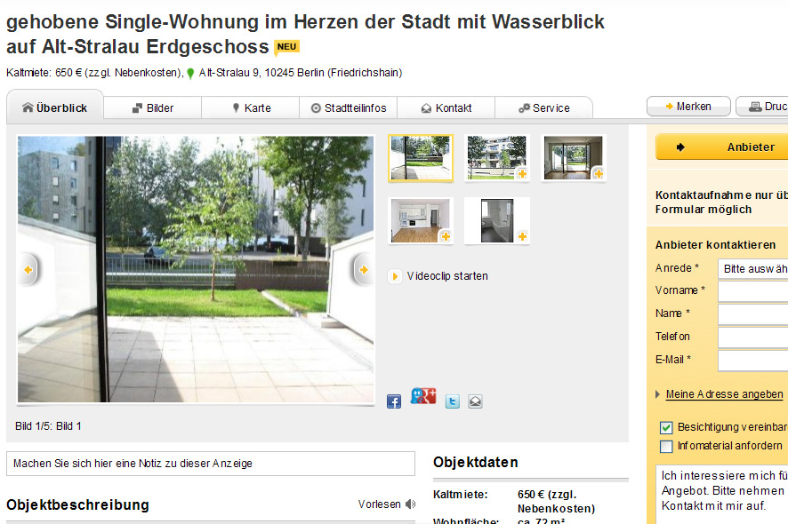 Berlin single wohnung