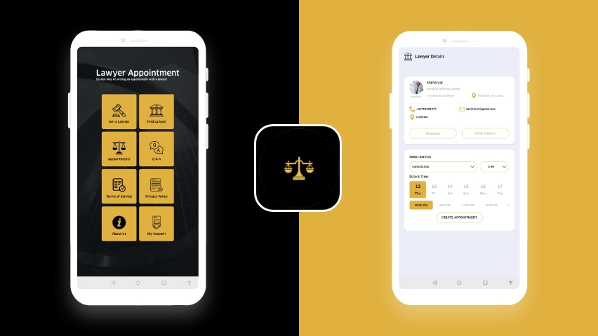 Lawyer app templates for law firms to use for online consultations.
