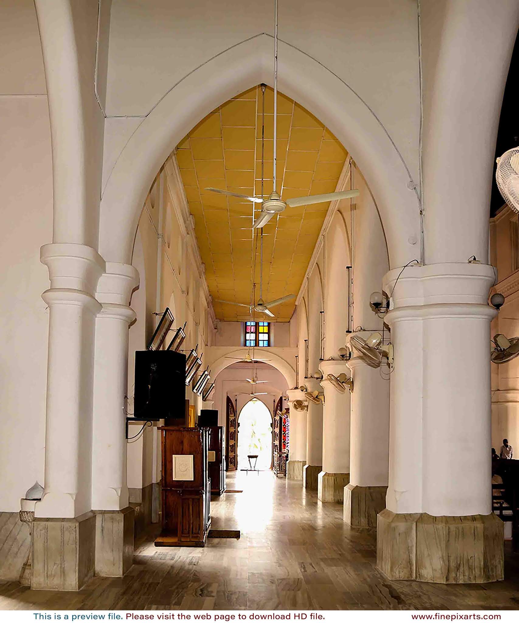 St. Mary's Church inner right side, Bharananganam 002