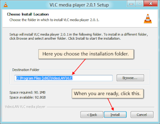 طريقة تثبيت برنامج VLC مشغل ملفات الm3u بالصور