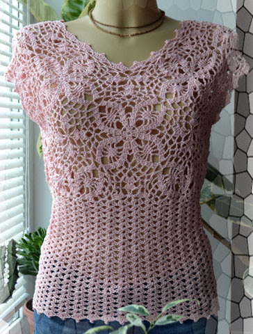 blouse charm with crochet pattern - Crochet Designs Free