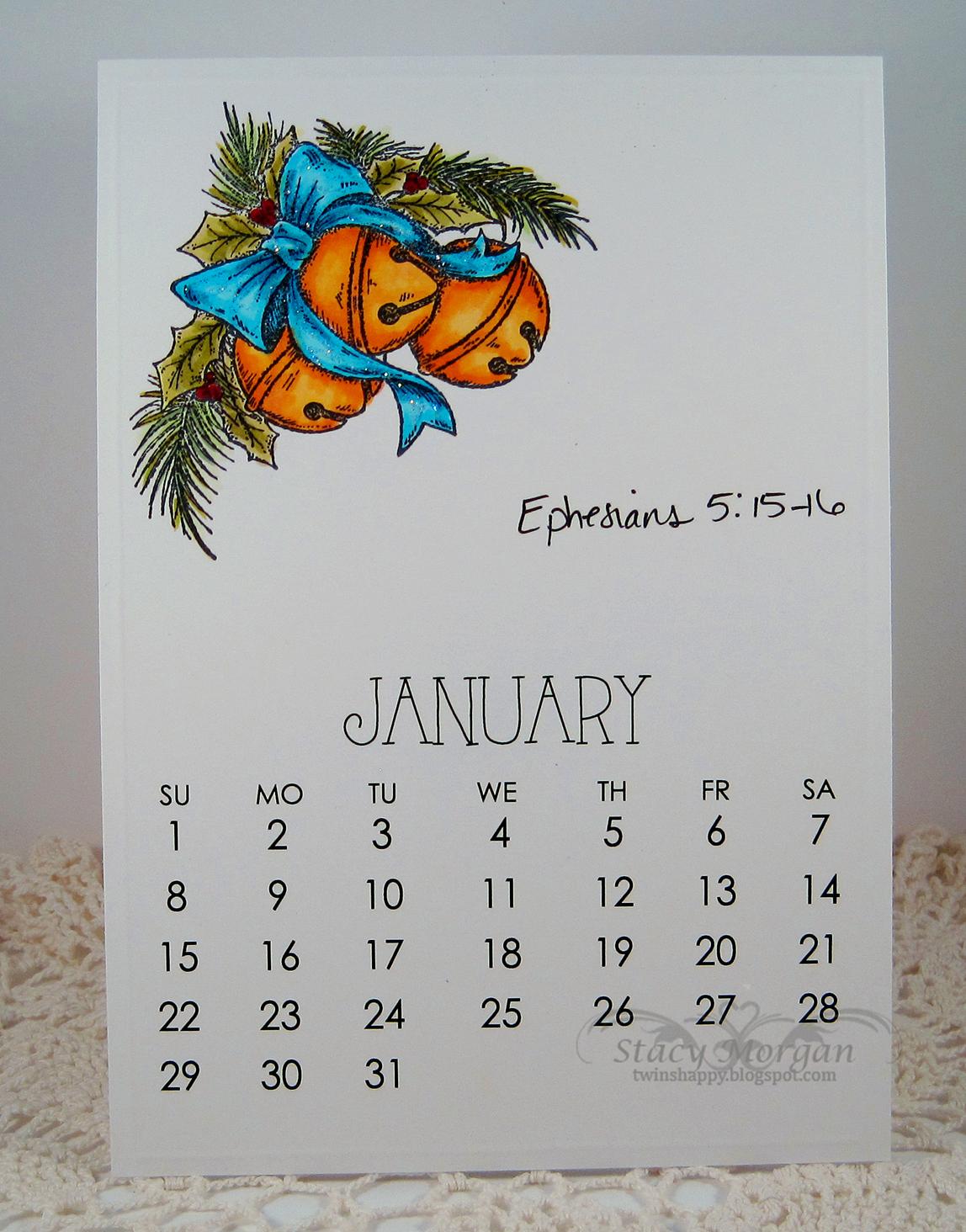 Twinshappy January Calendar