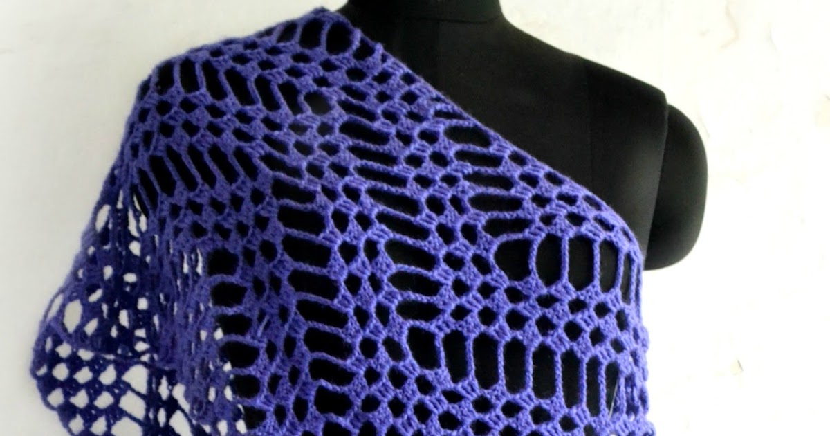 The Lazy Hobbyhopper Zigzag wrap free pattern