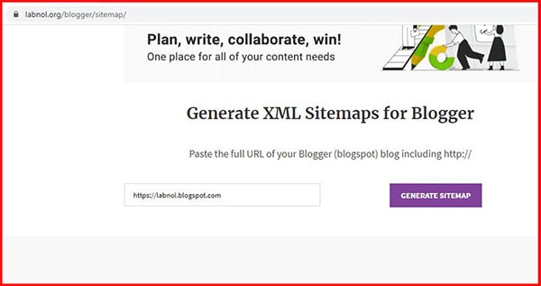how to submit blogger sitemap into search console