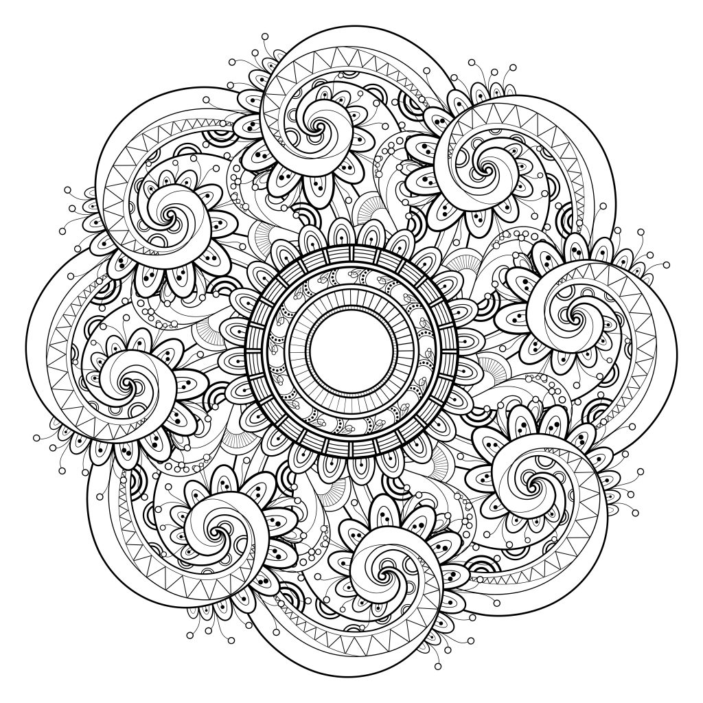 Dibujo: MANDALAS TIBETANOS