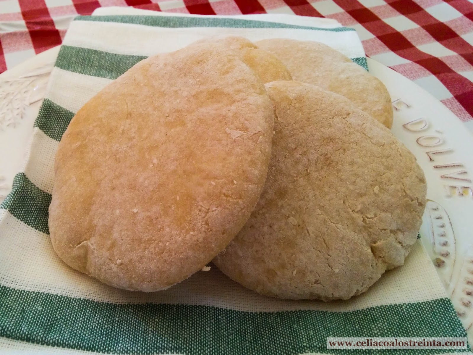 Pan de Pita Sin Gluten con el preparado del Mercadona