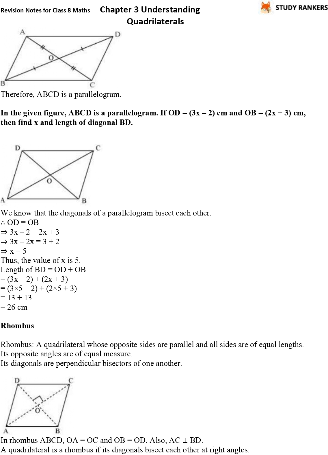 case study on quadrilaterals class 8