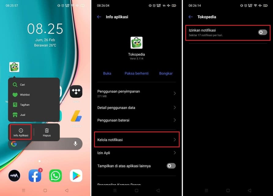 notifikasi di iPhone