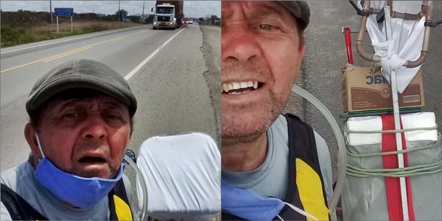 Homem viaja de moto de Jacobina a São Paulo para conseguir projeto
