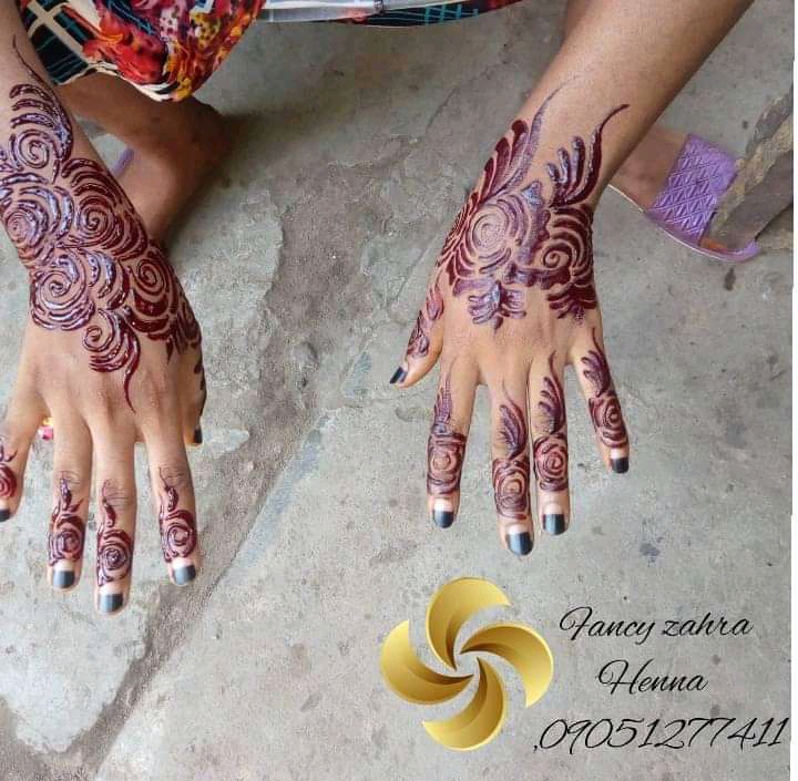 50 Beautiful Henna Designs and sellotape design cutting For the Upcoming Weddings