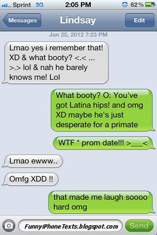 Prom Date | Funny iPhone Texts - Funny iPhone Fails And Autocorrect - Humor