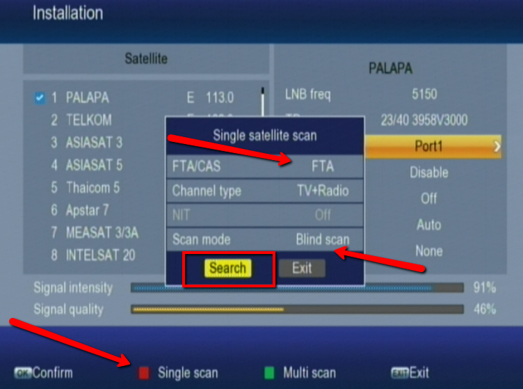 setting receiver tanaka hd