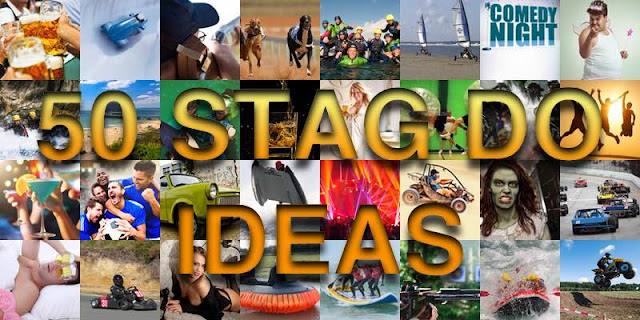 50 Stag Do Ideas Stag Activity Collage with 50 stag do ideas text