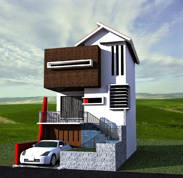 Desain Rumah Kecil - Desain Rumah Mungil Minimalis 1 Lantai - Ndik Home : Untuk desain fasad yang sederhana dan mengesankan, anda dapat menambahkan unsur batu atau unsur alam.