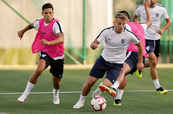 El Málaga realiza su primer entrenamiento en La Quinta