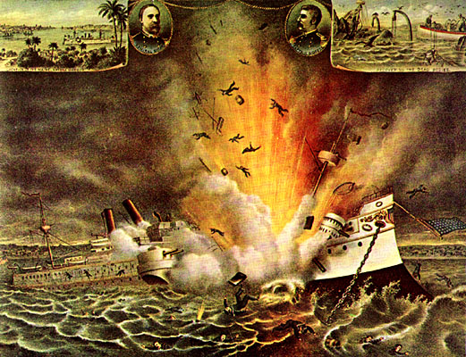 what caused the uss maine to explode