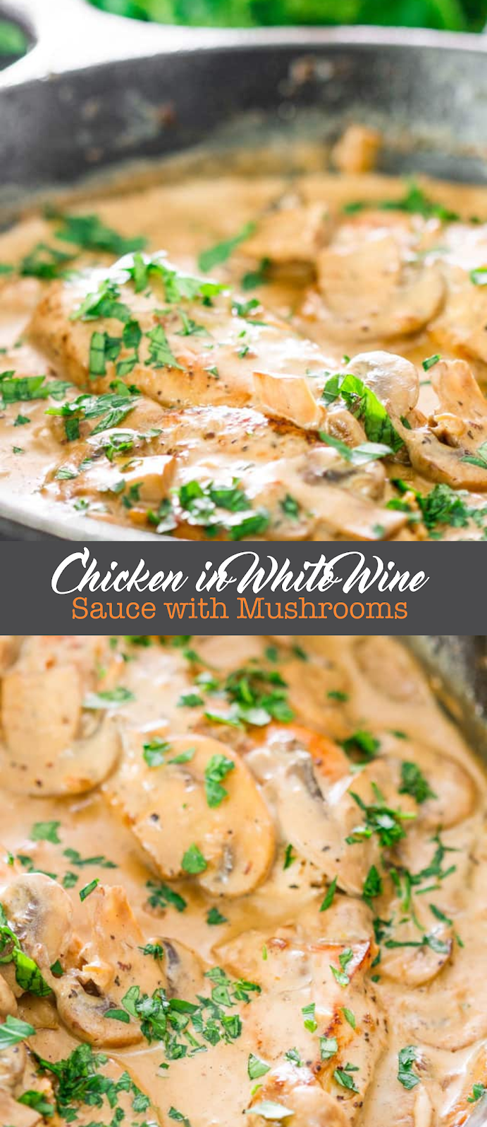 Chicken in White Wine Sauce with Mushrooms EAT