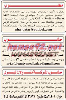 وظائف خالية من الصحف القطرية الاحد 21-06-2015 %25D8%25A7%25D9%2584%25D8%25AF%25D9%2584%25D9%258A%25D9%2584%2B%25D8%25A7%25D9%2584%25D8%25B4%25D8%25A7%25D9%2585%25D9%2584%2B2