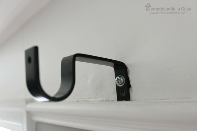 How To Repair A Curtain Rod Anchor That Got Ripped Out Of
