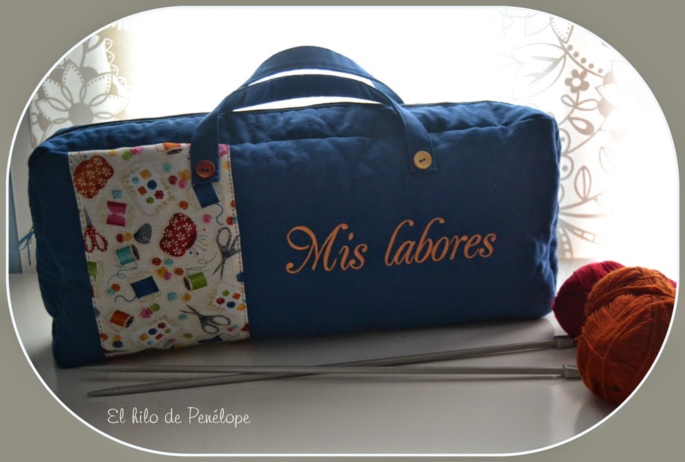 El taller del hilo de Penélope: Bolso para tejedoras
