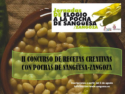 Se denominan  Pochas [+] a una variedad de las alubias blancas, que se consumen sin dejar que se lleguen a secar del todo.   De esta manera es más fácil su digestión, especialmente si se combina con "tropiezos" trozos de carne, bien sea roja o de caza, como se condimentan en Comarca Urbasa Estella, haciendo una combinación de estofado.   Sangüesa [+] es una de las ciudades monumentales más importantes de Navarra junto a Estella Lizarra [+] y Tudela [+].   Ubicada a las faldas de la Sierra de Leyre [+], entre las montañas del pre pirineo navarro,  se producen están legumbre típicas tanto de esta comarca como  de la Comarca de Urbasa Estella, más concretamente en Murieta [+].   Las Pochas, destacan por ser  de una textura y mantecosidad especial, que las hace diferentes a otras variedades de alubias  verdes.   Como se consumen en fresco, necesitan menos tiempo de cocción y a su vez la digestión es más liviana.   Las Pochas de Sangüesa [+] se obtienen desgranando las vainas de las alubias verdes,  cuando aún no se han secado.   Dentro de las Pochas de Navarra hay  variedades como:    **  La Caparrona.   **  La Pilarica.   **  La Alubia de Medio Palo.   