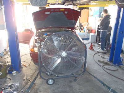 Large cooling fan for Intercooler Radiator while Tuning the Engine