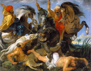 Su Aygırı ve Timsah Avı (1617), Peter Paul Rubens