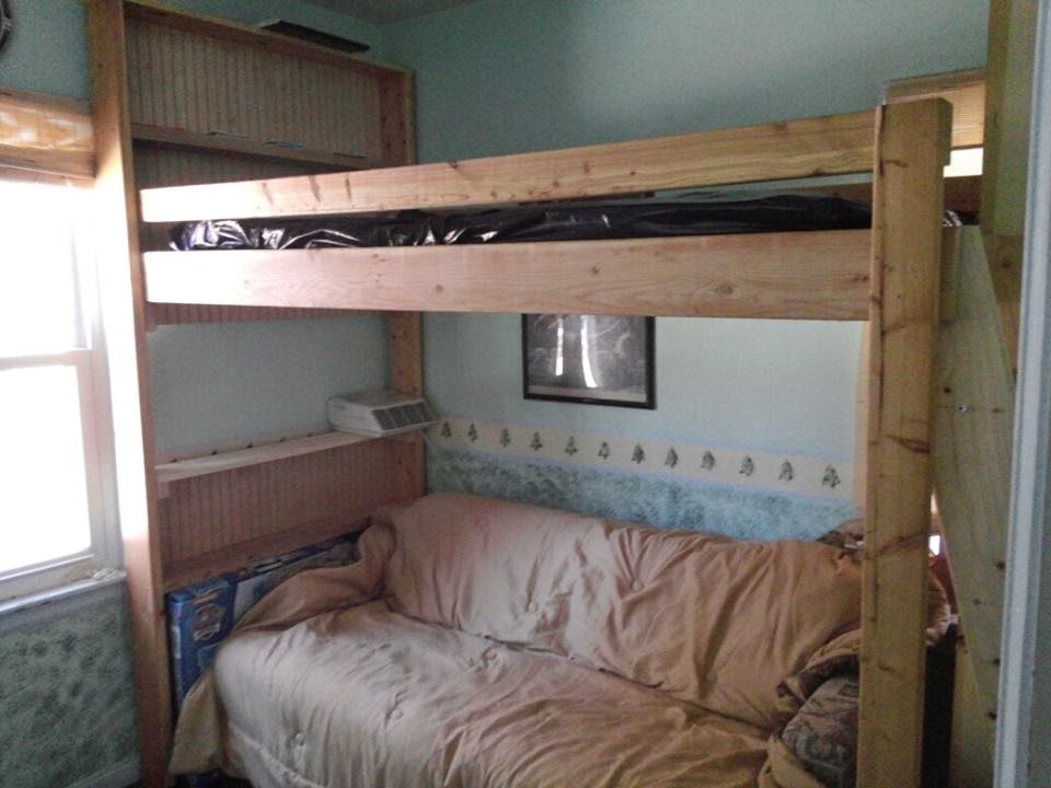 The Goplins Moving to Sustainability Loft Bed with shelves