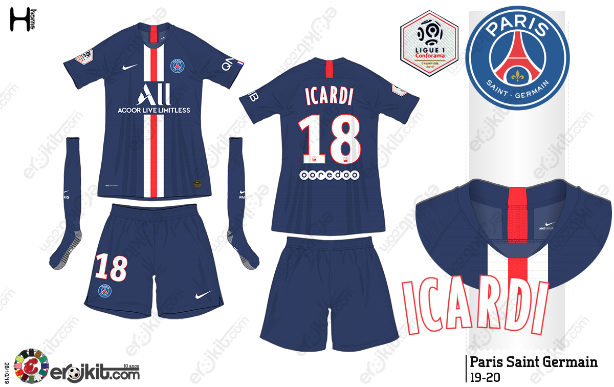 uniforme psg 2020
