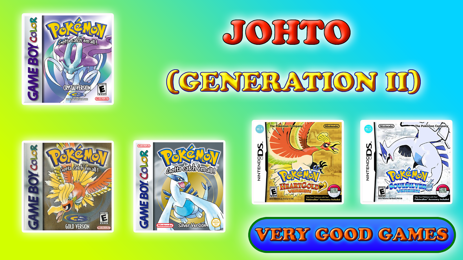 All Pokemon Games By Generation