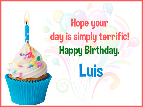 Happy Birthday Luis Images For Name.