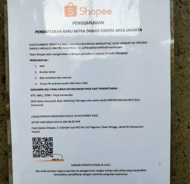 Cara Daftar Driver Shopee Food - Dibacaonline