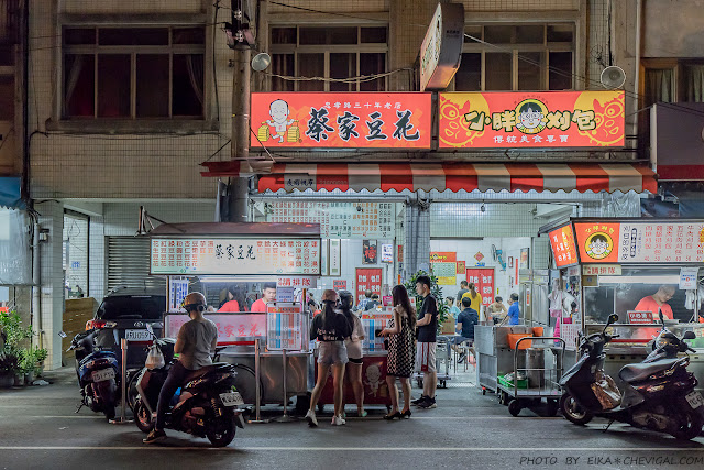 蔡家豆花,忠孝夜市,刈包,米血糕,小籠包,豆花,四神湯,台中,宵夜,銅板美