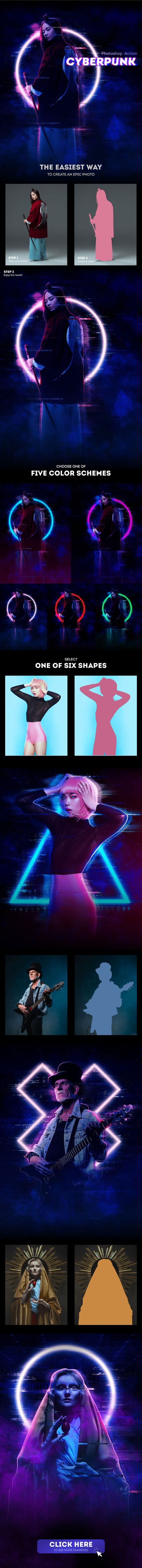 GraphicRiver - Cyberpunk Photoshop Action 31152285 4 preview 1