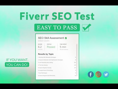 Fiverr SEO Test Answers