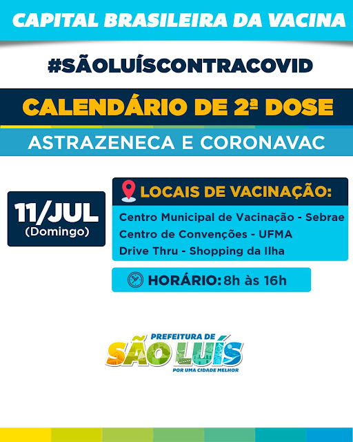 Calendário de vacinação em São segue apenas com aplicação das segundas doses para quem precisa tomar AstraZeneca ou CoronaVac