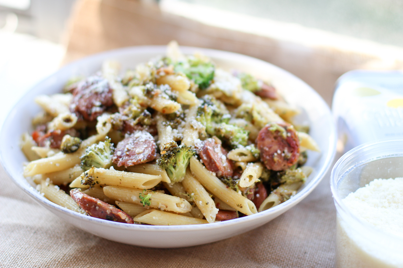 Chicken Sausage and Broccoli Pasta Lake Shore Lady