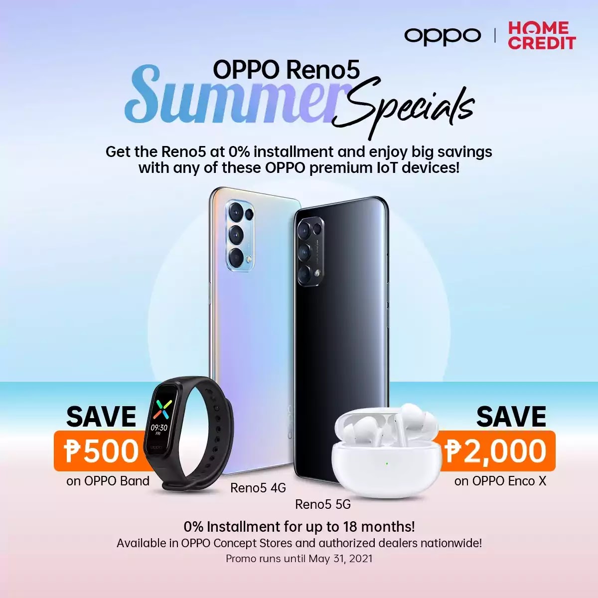 OPPO Reno5 Summer Specials Promo OPPO Reno5 Summer Specials Promo