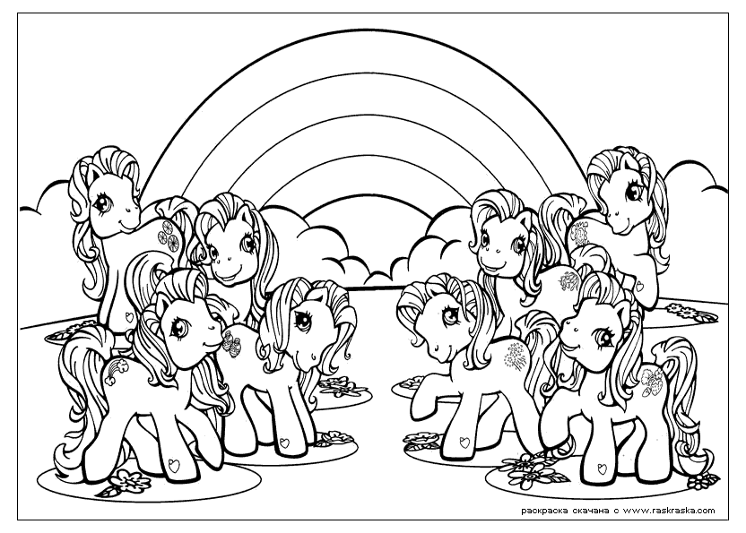 my little ponys coloring pages - photo #27