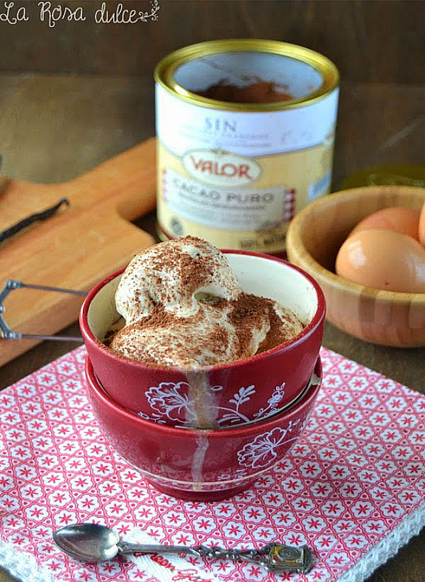 Helado de tiramisú #sinlactosa