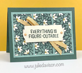 Sunday Stamping Video: Mystery Envelope Challenge ~ Stampin' Up! Lighthearted Lines Card ~ www.juliedavison.com