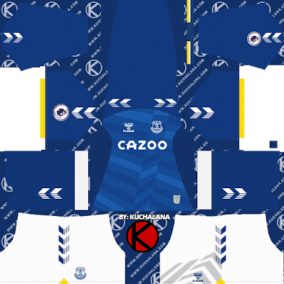 Dream league hot sale soccer kit everton