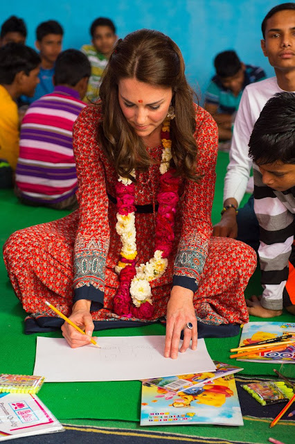 William and Kate visited the Salaam Baalak Trust - an Indian non-profit and non-governmental organization
