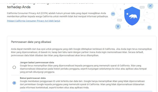 Iklan personalisasi california Cara Meningkatkan CPC dan RKT Google Adsense