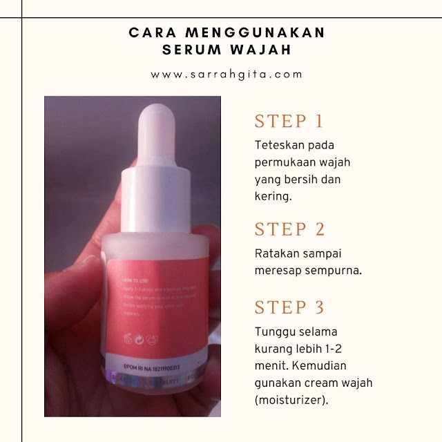 cara menggunakan serum wajah