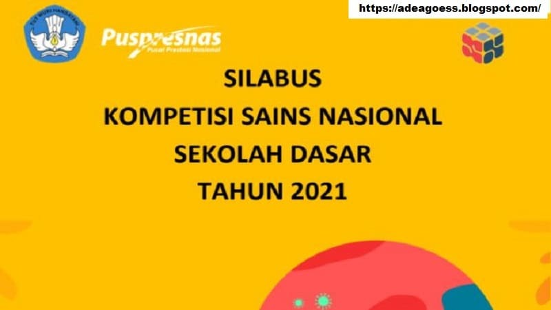 Silabus Kompetisi Sains Nasional Ksn Sd Tahun 2021 Sobang 2