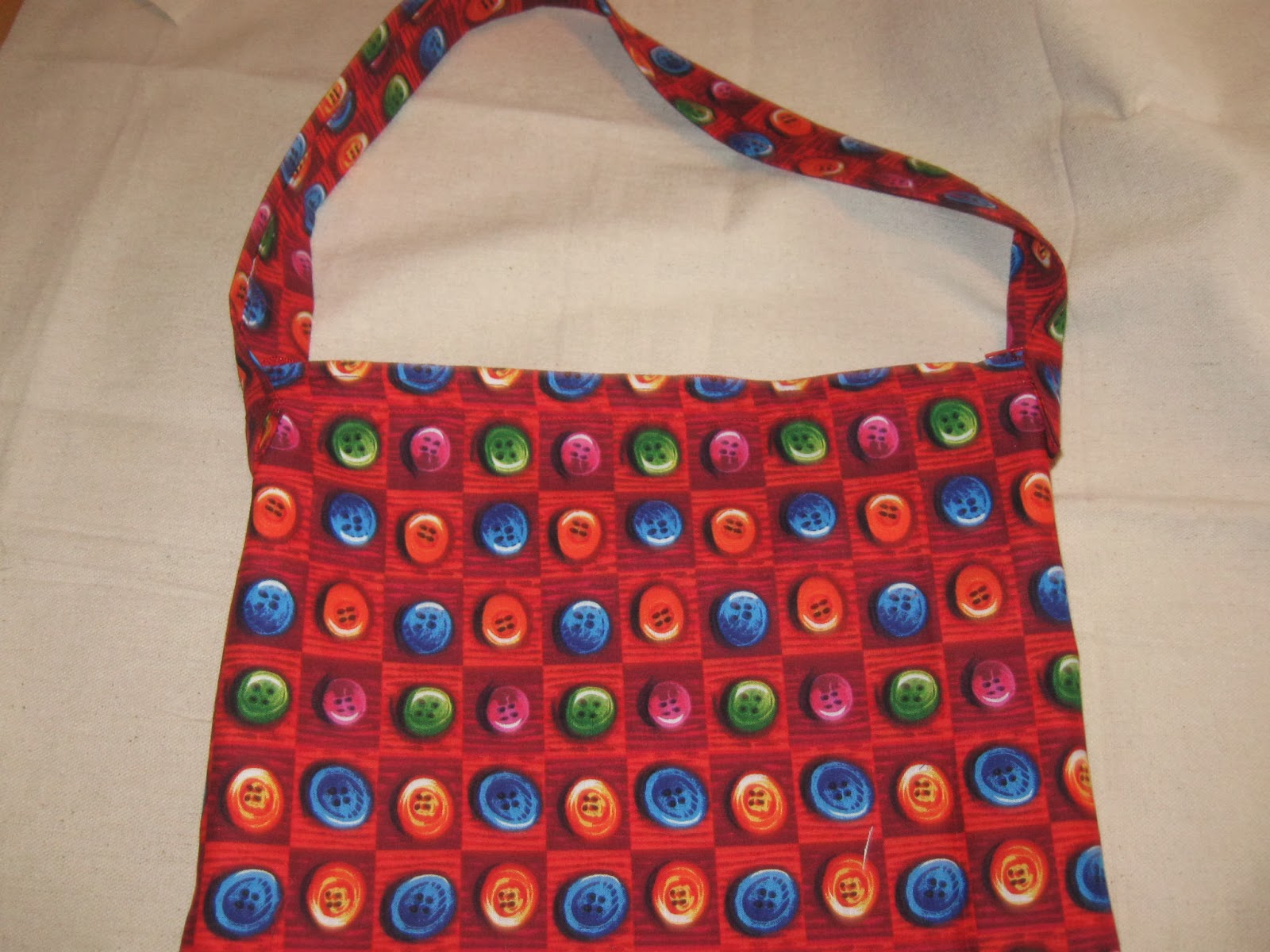 Norwegian Plaid Buttons Bag w/game bag by Doozybags