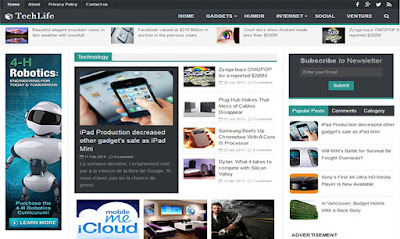 Theme Blogger Tech Life